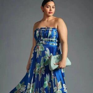 Hutch Strapless Pleated Maxi Dress (Anthrpologie)
